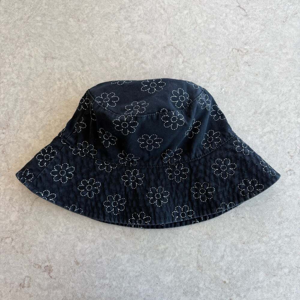 Art Class Black Floral Stitched Bucket Hat